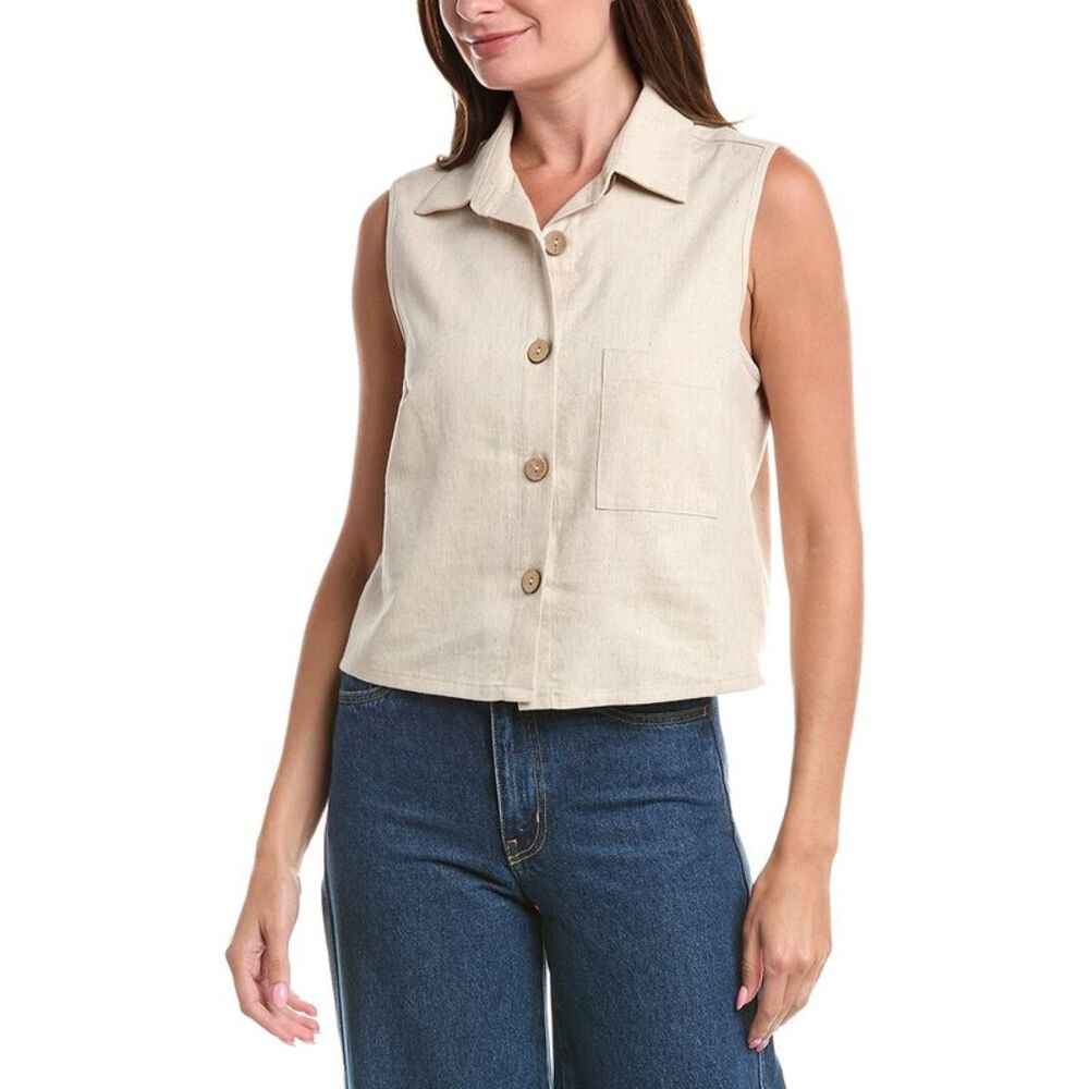 Joseph Ribkoff Womens Vest Jacket, Brown
